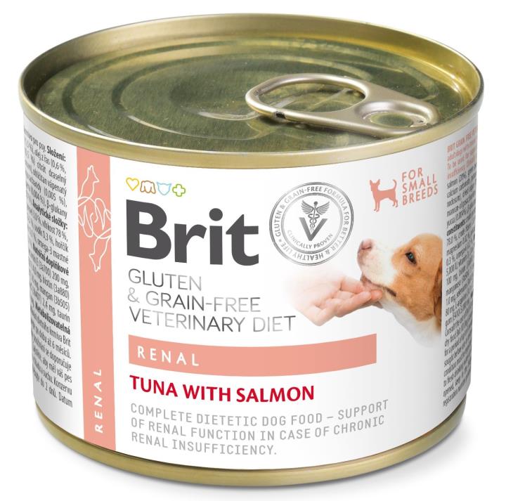 Brit Veterinary Diet Renal Tuna & Salmon koiralle 6 x 200 g