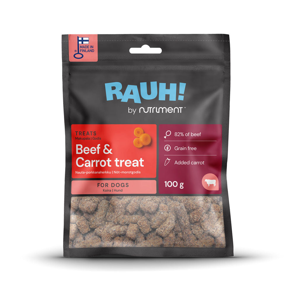 RAUH! Beef-Carrot Treat 100 g - Nauta-porkkanaherkku koirille 100 g