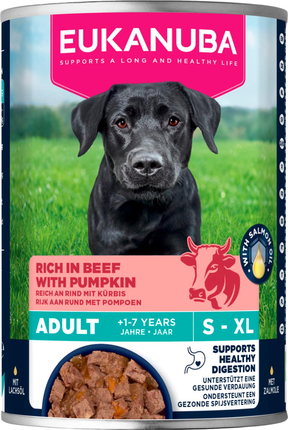 Eukanuba wet food adult beef with pumpkin koiralle 400 g