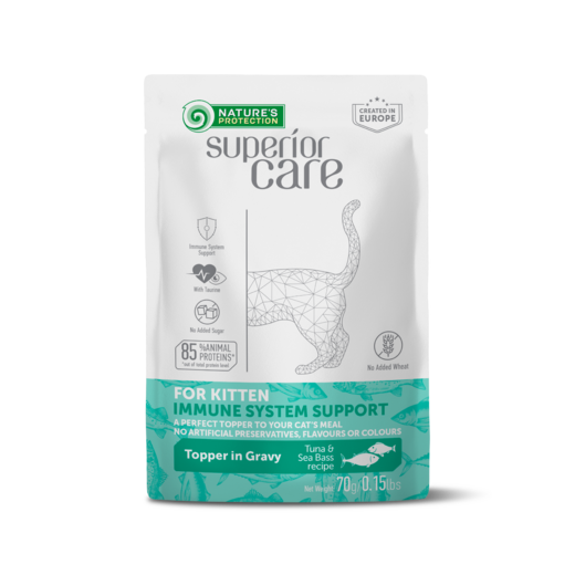 Nature's Protection Superior Care KITTEN Immune System Tonnikala & Meriahven 70 g MAISTELUPAKKAUS