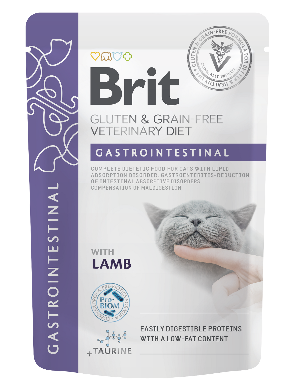 Brit Veterinary Diet Pouch Gastrointestinal with Lamb kissalle 12 x 85 g