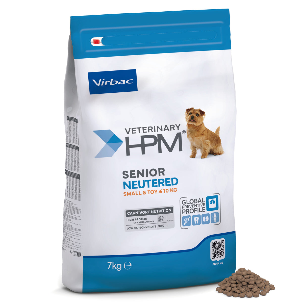 Virbac Veterinary HPM Senior Neutered Small & Toy koiralle