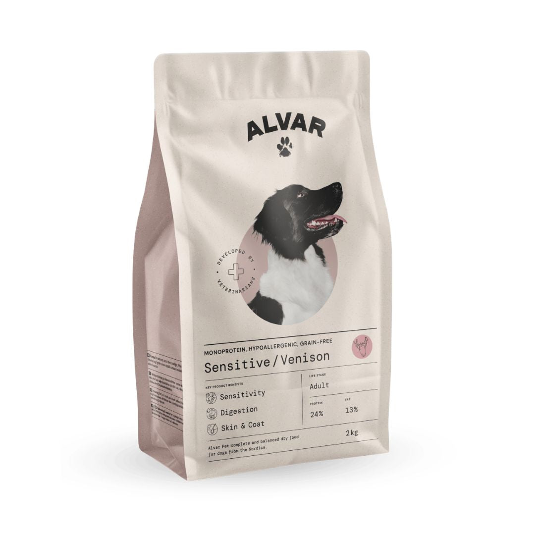 Alvar Pet Sensitive/Venison -kuivaruoka koirille