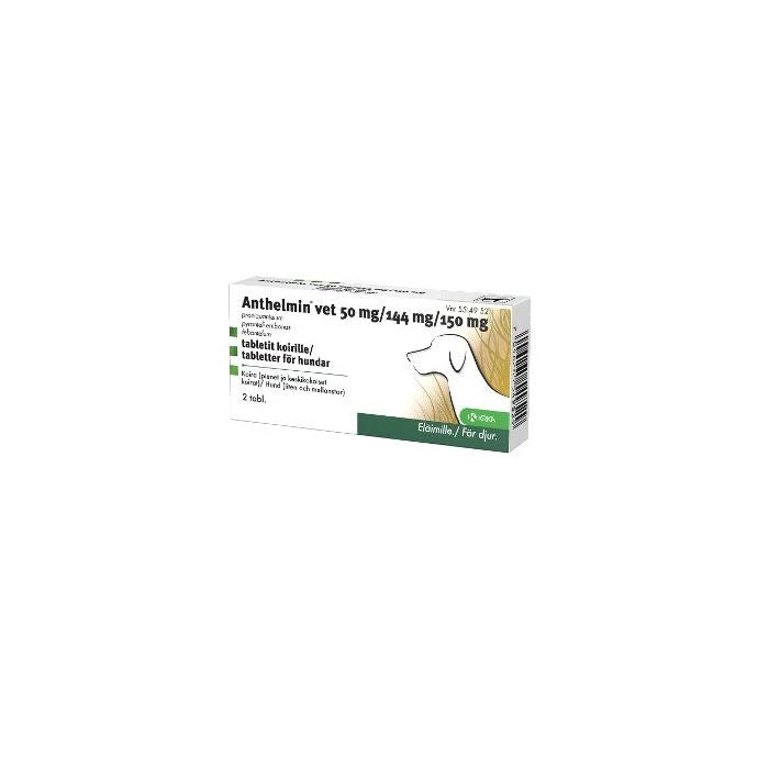 Anthelmin vet 50 mg / 144 mg / 150 mg koiralle 2 tbl