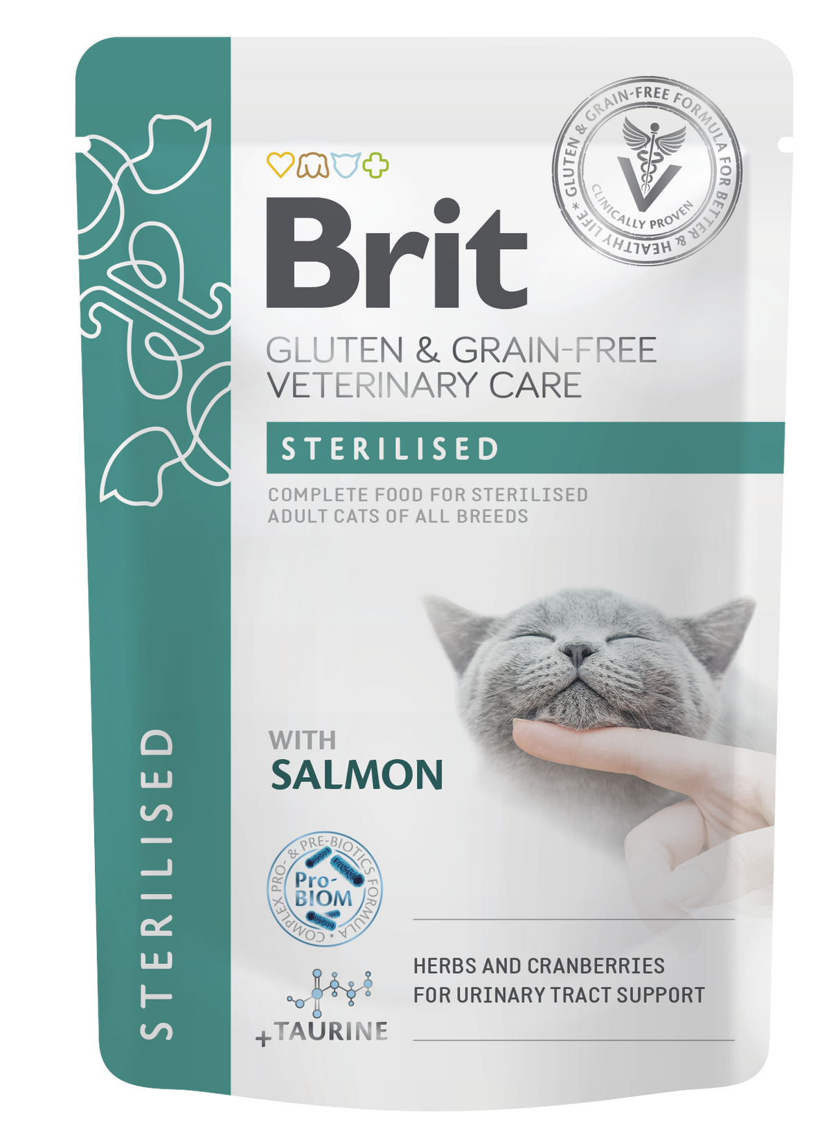 Brit Veterinary Diet Pouch Sterilised with Salmon kissalle 12 x 85 g