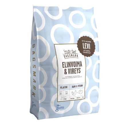 Dagsmark Elinvoima & Vireys viljaton kana-peruna koiralle 2 kg