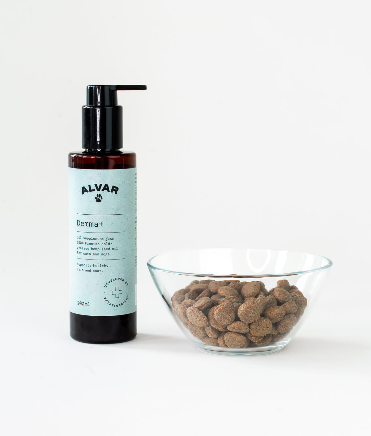 Alvar Pet Derma+ lisäravinne koiralle ja kissalle 200 ml