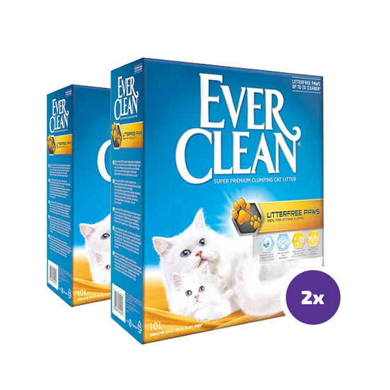 Ever Clean Litterfree Paws kissanhiekka 2 x 10 L TUPLAPAKKAUS