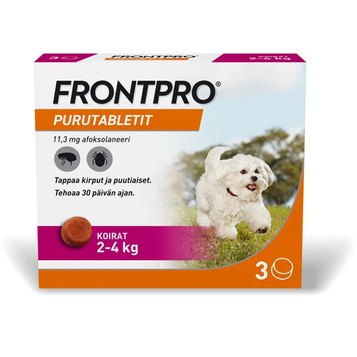 Frontpro 11.3 mg purutabletti 2-4 kg koiralle 3 kpl