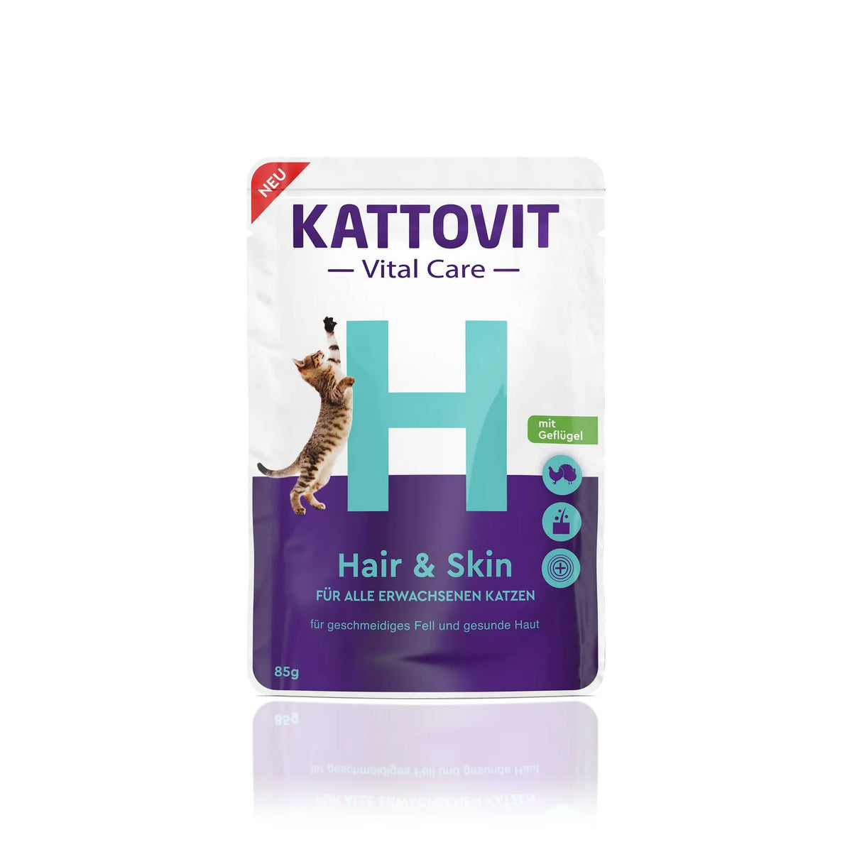 Kattovit Vital Care Hair & Skin siipikarja 24 x 85 g SÄÄSTÖPAKKAUS