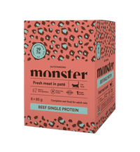 Monster Cat Pouches Adult Beef kissalle 8 x 85 g