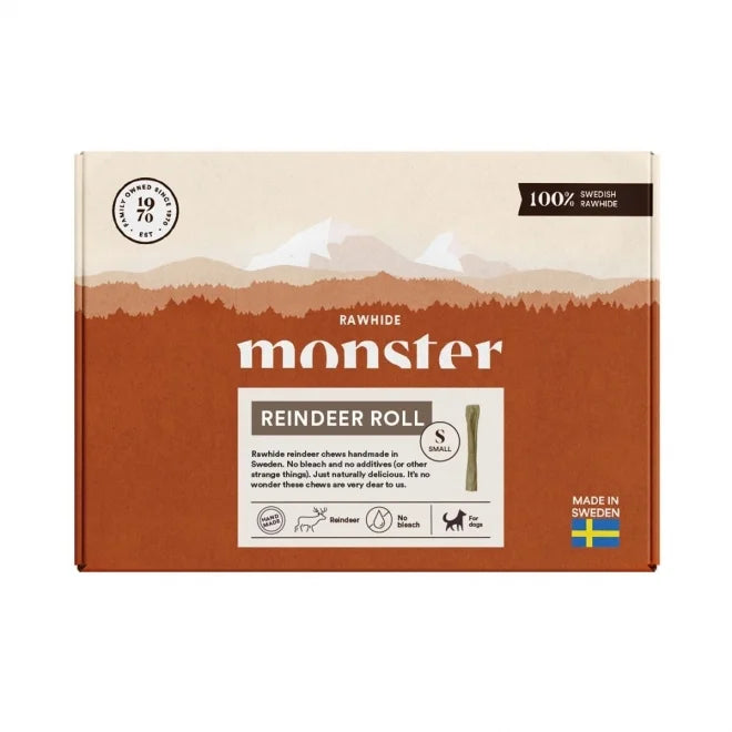 Monster Rawhide Reindeer Small Roll Box 13 kpl