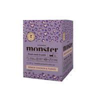 Monster Cat Pouches Senior Chicken-Turkey kissalle 8 x 85 g