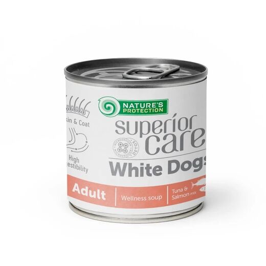 Nature's Protection Superior Care White Dog Lohi & tonnikala keitto 140 ml