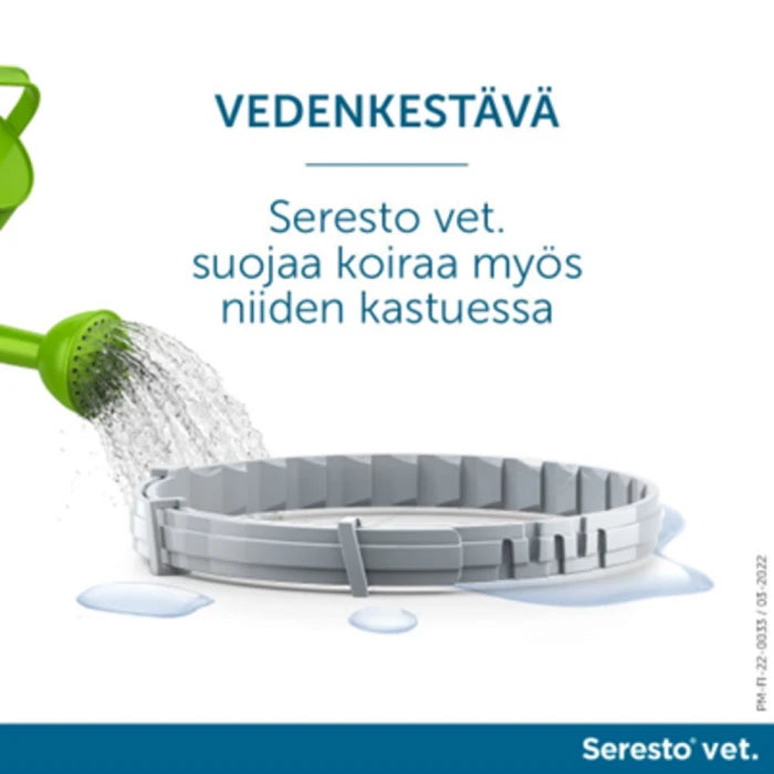 Seresto vet. 4.5 g + 2.03 g x 1 panta yli 8 kg koirille