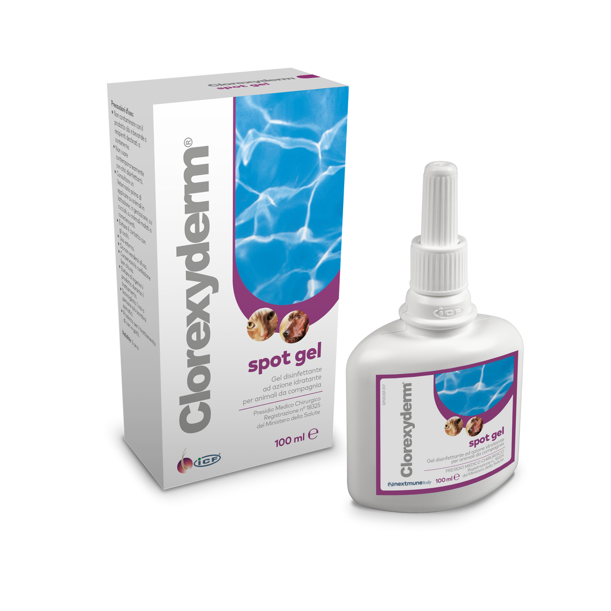 Clorexyderm Spot Gel kissoille ja koirille 100 ml