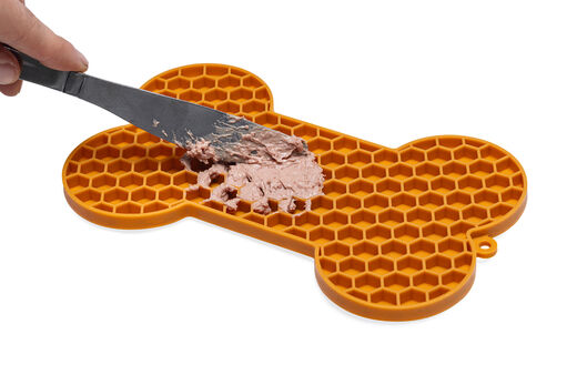 Beeztees LickMat Bone nuolumatto oranssi 18cm