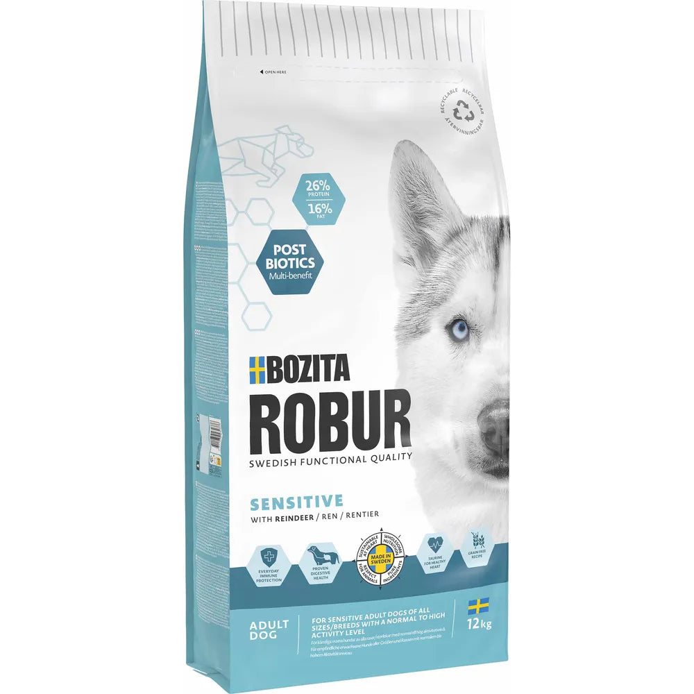 Bozita Robur adult sensitive reindeer koirille 12 kg