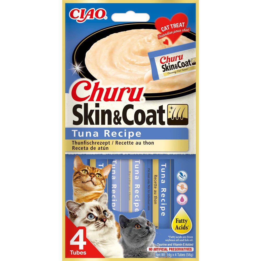 Churu Skin & Coat tonnikala herkkutahna kissalle 4 x 14 g