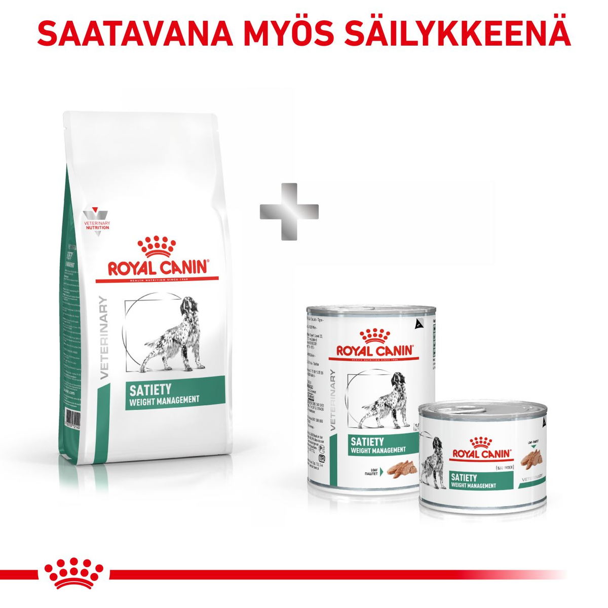 Royal Canin Veterinary Diets Weight Management Satiety koiran kuivaruoka 2 x 12 kg TUPLAPAKKAUS