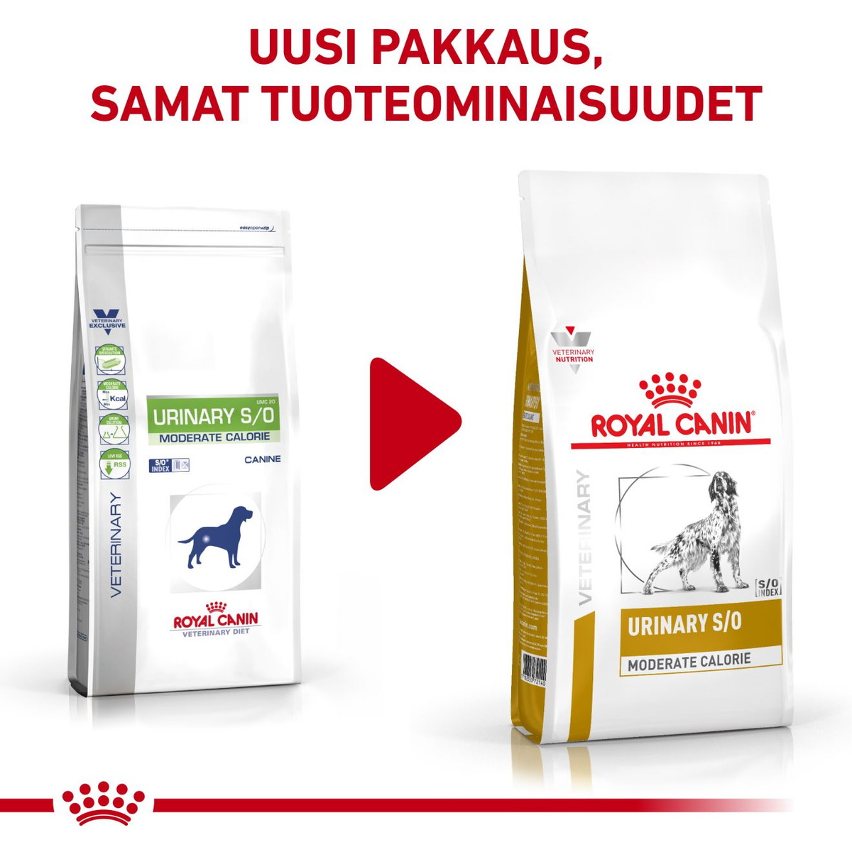 Royal Canin Veterinary Diets Urinary S/O Moderate Calorie koiran kuivaruoka