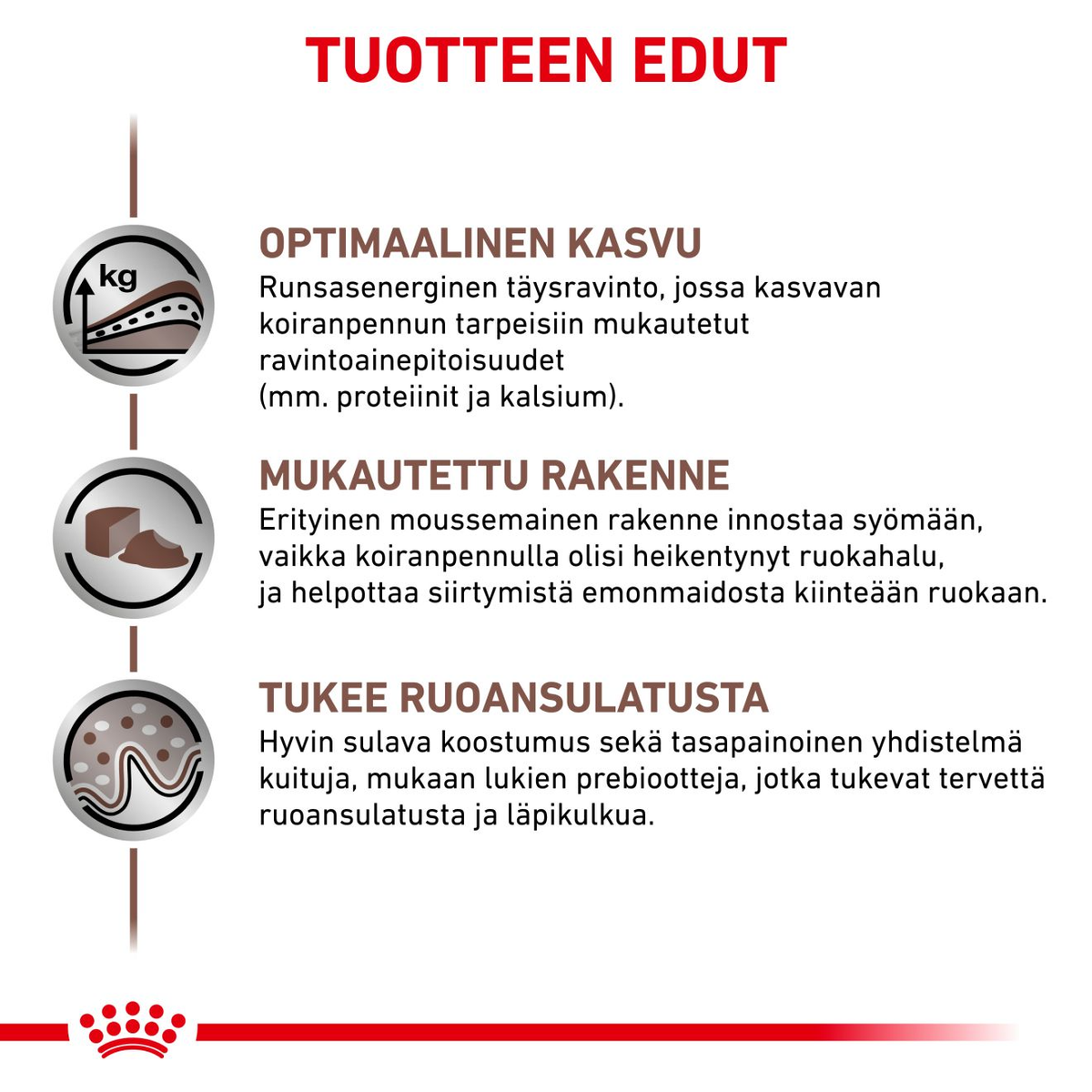 Royal Canin Veterinary Diets Gastrointestinal Puppy Mousse säilykepurkki koiran märkäruoka 195 g MAISTELUPAKKAUS