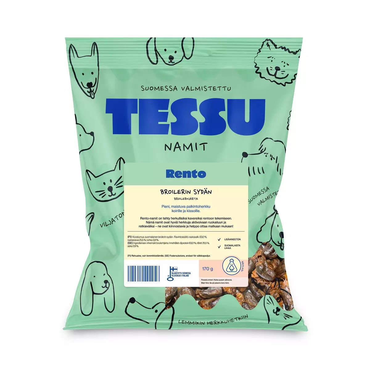 Tessu Rento Broilerin sydän 170 g
