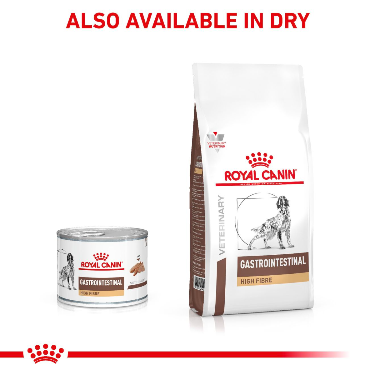 Royal Canin Veterinary Diets Gastrointestinal High Fibre Loaf säilykepurkki koiran märkäruoka 410 g MAISTELUPAKKAUS