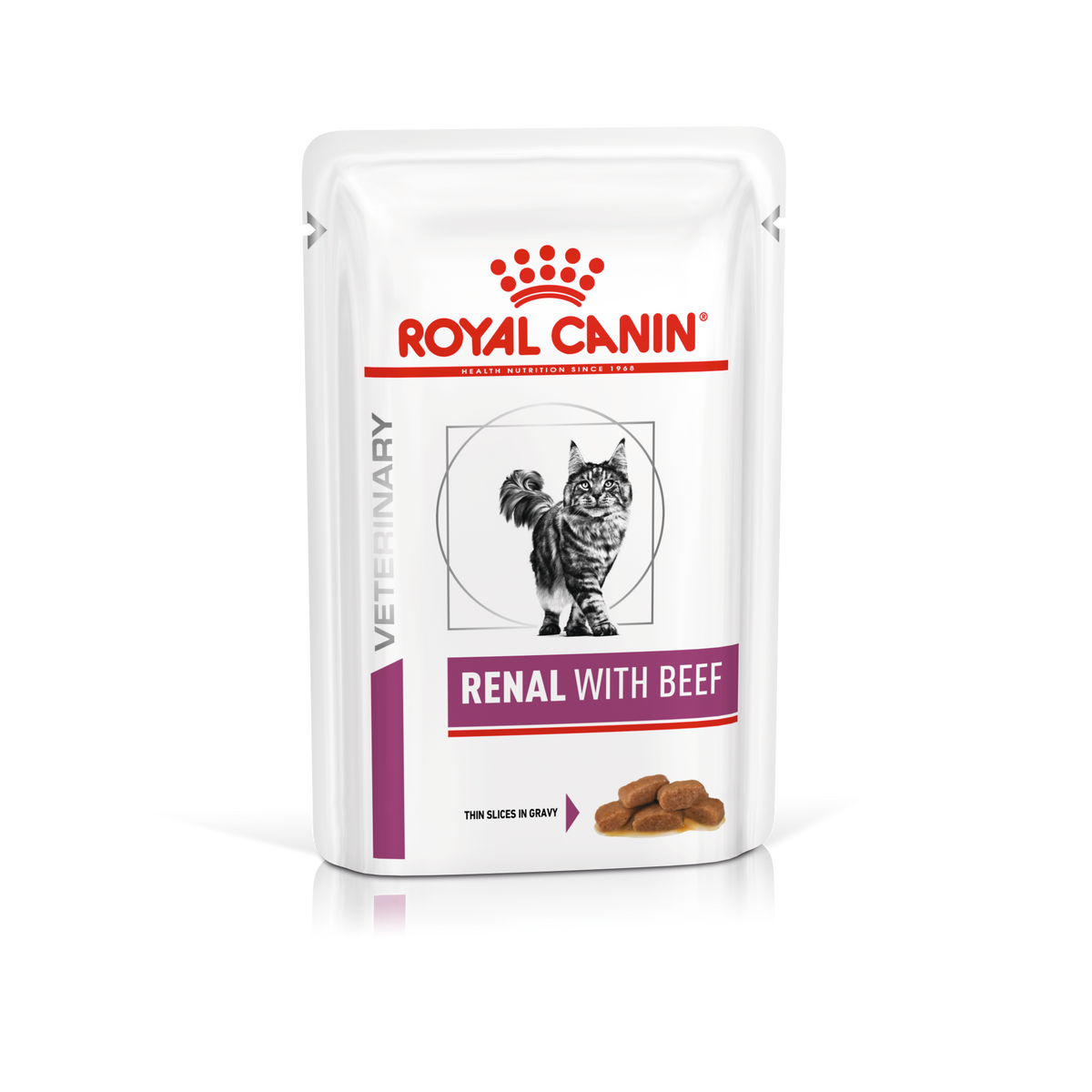 Royal Canin Veterinary Diets Renal Beef kissan märkäruoka 12 x 85 g