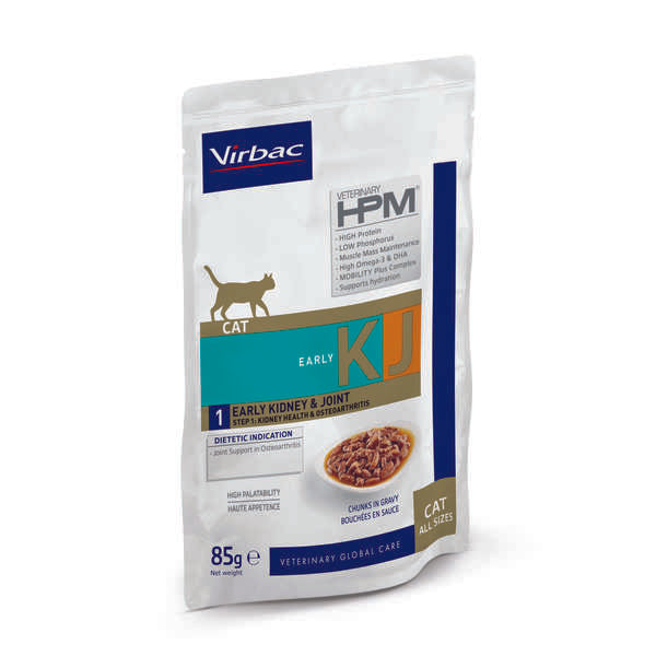 Virbac Veterinary HPM Early Kidney & Joint KJ1 kissalle 85 g MAISTELUPAKKAUS