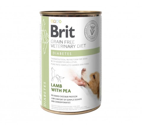 Brit Veterinary Diet Diabetes Lamb with Pea koiralle 6 x 400 g