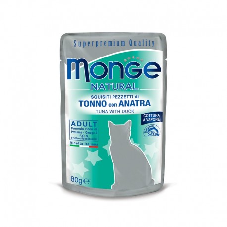 Monge Natural Tonnikala-Ankka 24 x 80 g