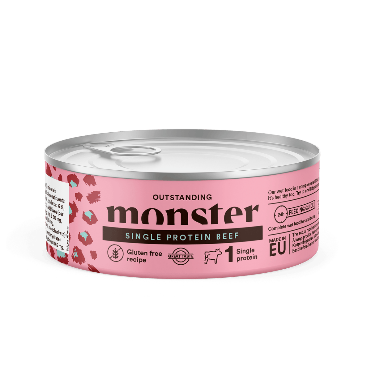 Monster Cat Adult Single Protein Beef kissalle 100 g MAISTELUPAKKAUS