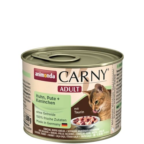 Animonda Carny Adult kana, kalkkuna & kani kissalle 6 x 200 g