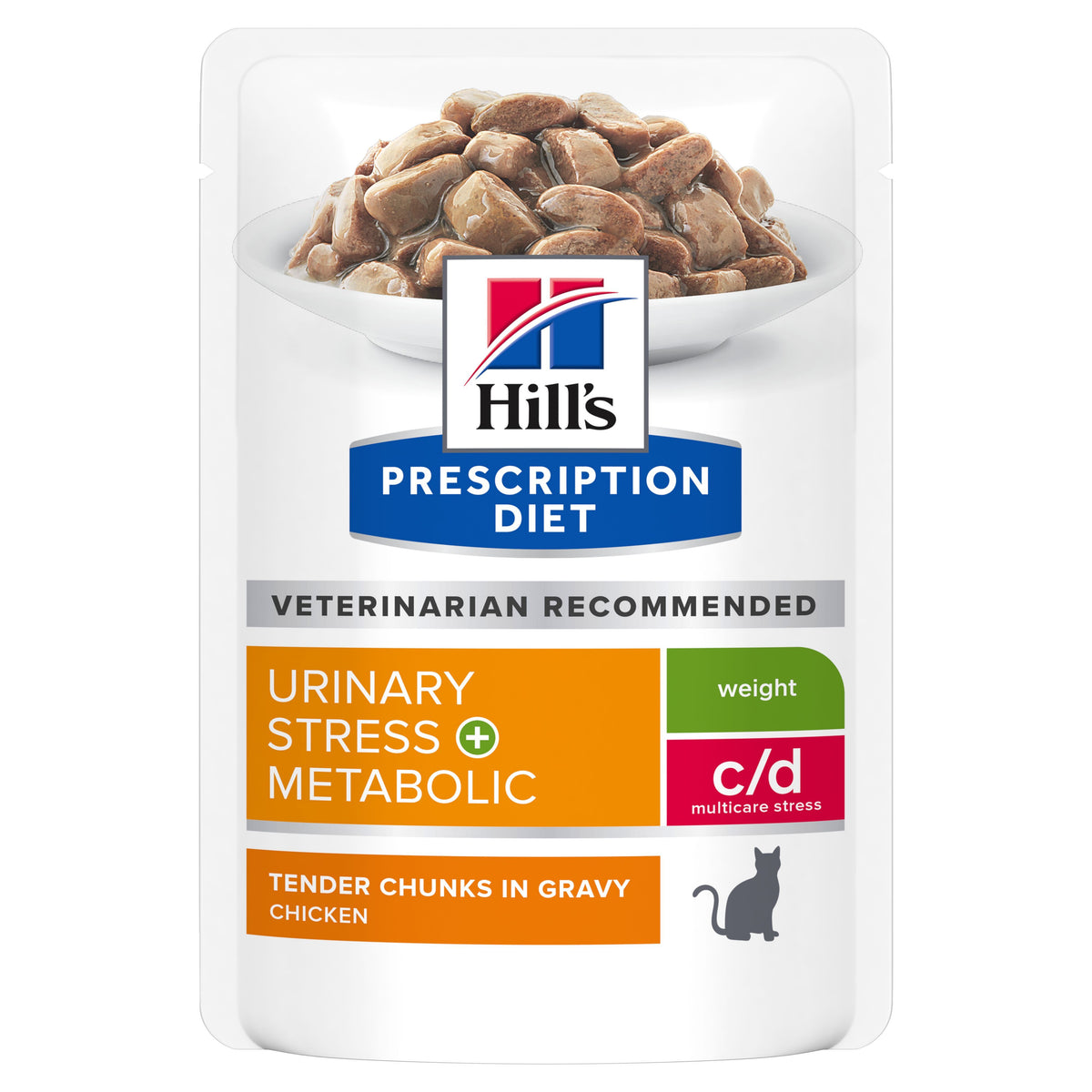 Hill's c/d Urinary Stress + Metabolic Chicken kissalle 85 g MAISTELUPAKKAUS