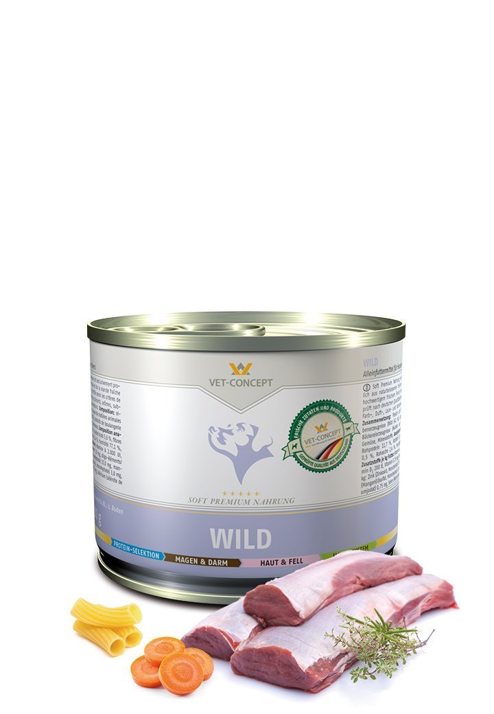 Vet Concept Koiramenu Wild Riista 6 x 200 g