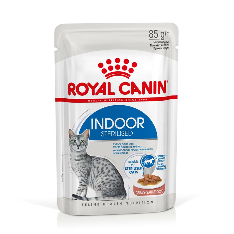 Royal Canin Indoor Sterilised Gravy kissalle 12 x 85 g