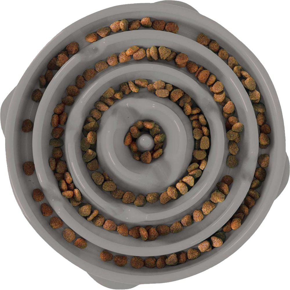 Outward Hound Fun Feeder Slo-bowl ruokakuppi harmaa