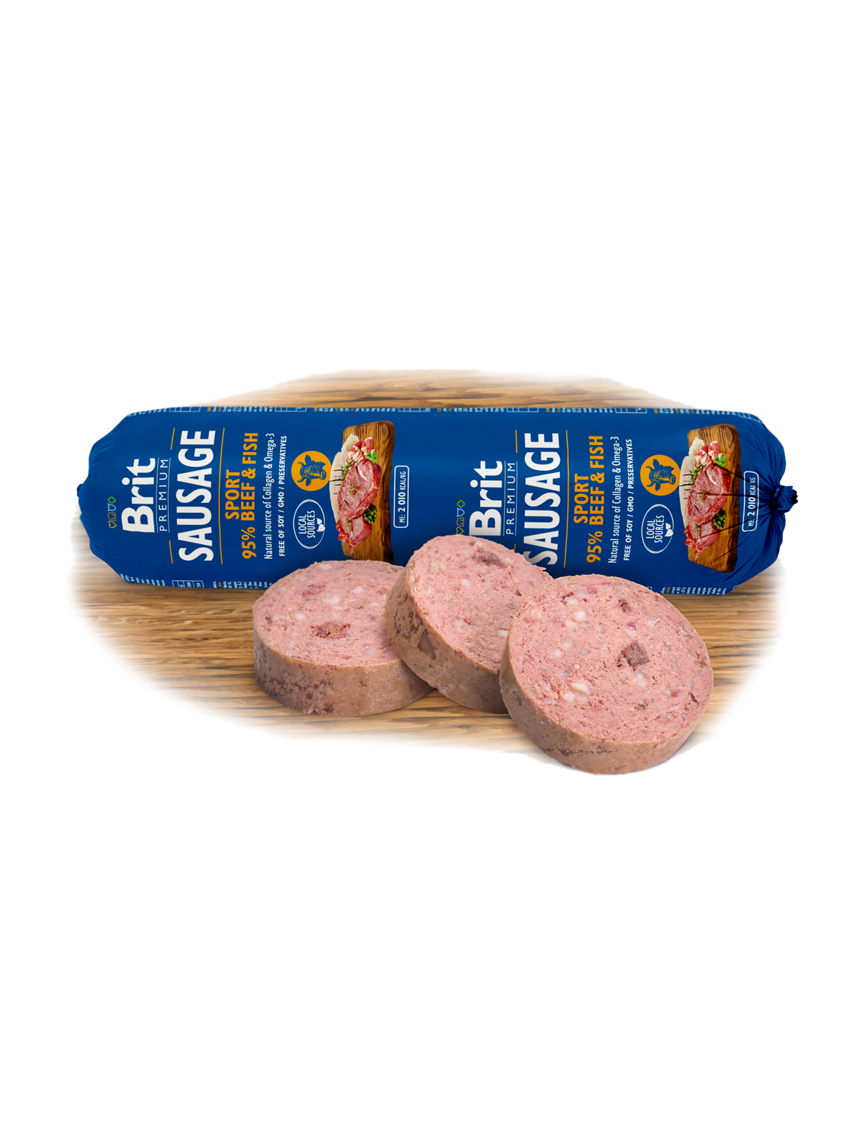 Brit Premium Sport nauta-kala koiranmakkara 800 g