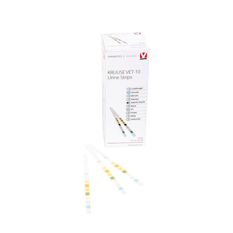 Kruuse VET-10 Urine Strips virtsatestiliuskat eläimille 100 kpl
