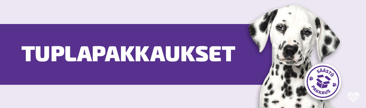Terveelliset ja edulliset tuplapakkaukset lemmikkisi hyvinvointiin.