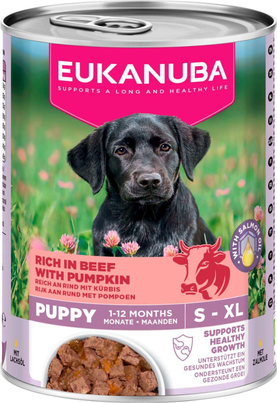 Eukanuba wet food puppies beef with pumpkin koiralle 400 g