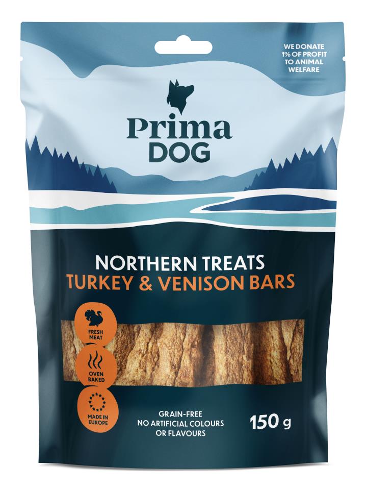 PrimaDog Northern Treats kalkkuna-peuratanko