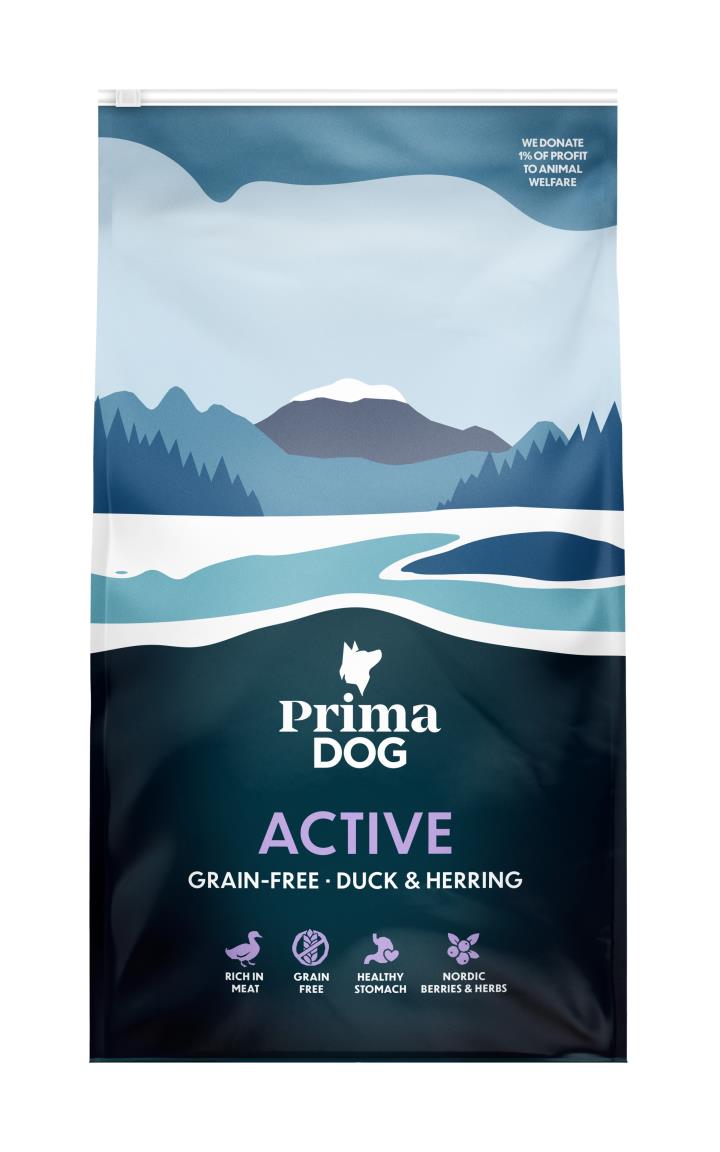 PrimaDog Active Ankka-Silli aikuisille koirille 10 kg