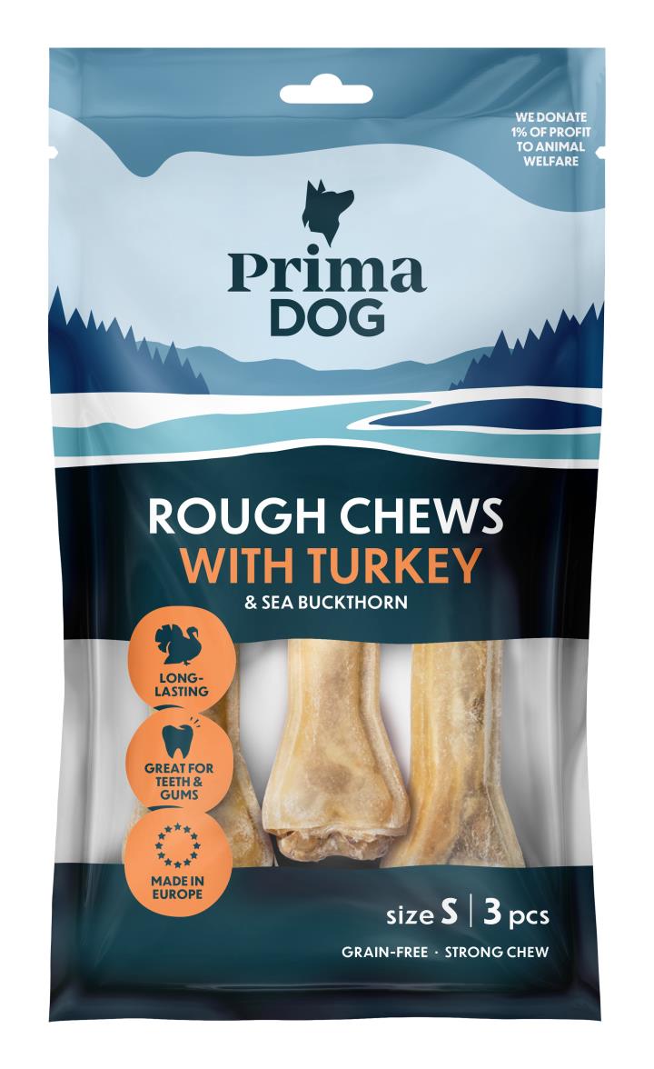PrimaDog Rough Chews kalkkuna-tyrni