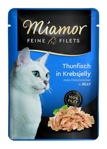 Miamor Feine Filets in Jelly tonnikalaa rapuhyytelössä 100 g MAISTELUPAKKAUS