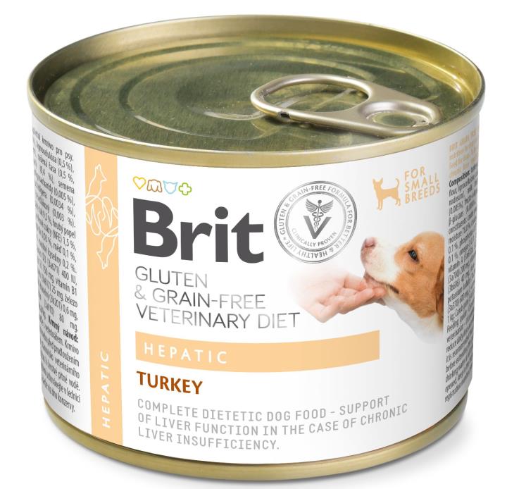 Brit Veterinary Diet Hepatic Turkey koiralle 200 g MAISTELUPAKKAUS