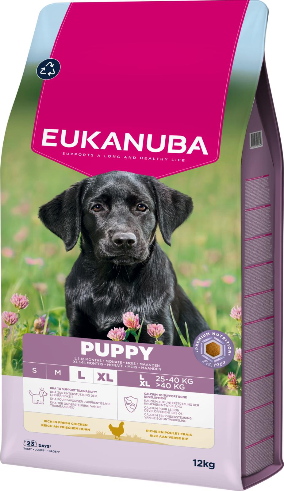 Eukanuba Puppy Large Breed koiran kuivaruoka 12 kg