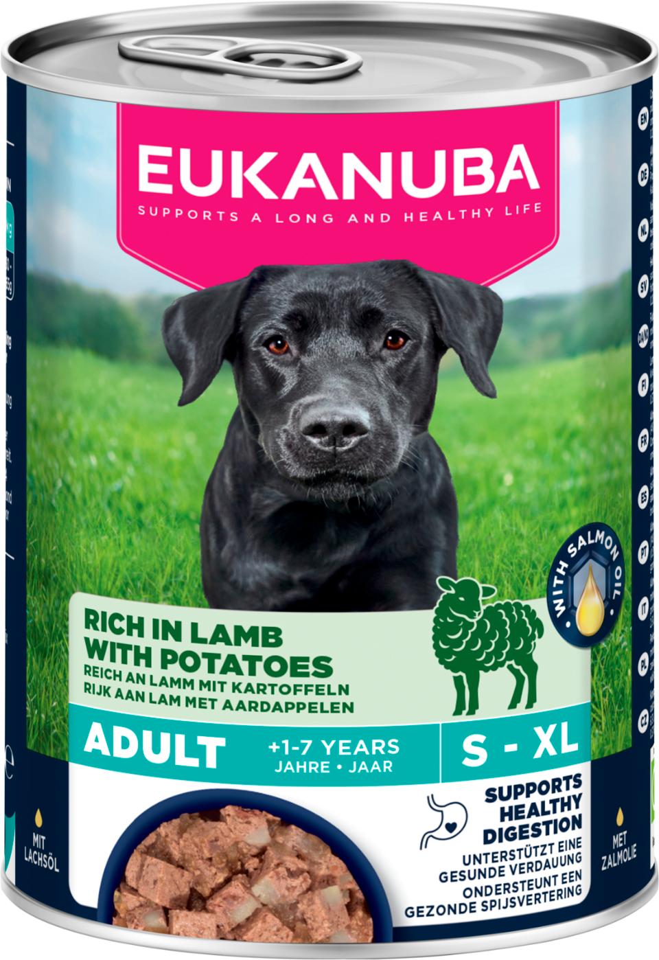 Eukanuba wet food adult lamb with potatoes koiralle 400 g