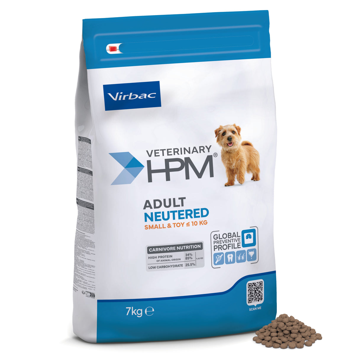 Virbac Veterinary HPM Adult Neutered Small & Toy koiralle